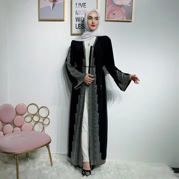 Artimuosiuose Rytuose Vasarą Arabijos Pilietis Net Spalva Konservatyvus Suknelė Maxi Suknelė Artimųjų Rytų Dubajus Omanas Mados Cardigan Skraiste