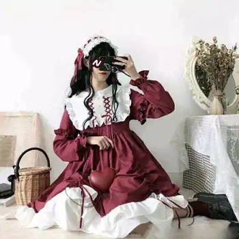 Gothic Lolita Dress Harajuku Mados Cosplay Moteriška Suknelė Japonijos Minkštas Sesuo Stiliaus Žvaigždė Tiulio Suknelė Cute Girl Streetwear