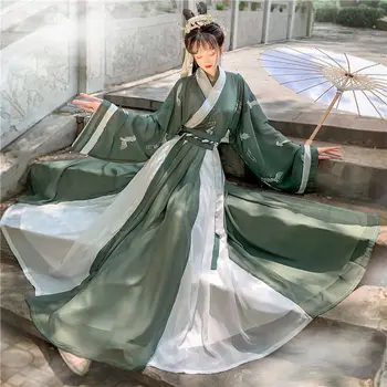 Tradicinis Moterų Siuvinėjimo Hanfu Suknelė Senovės Kinų Stiliaus Etape Kostiumas Gražus Šokis Hanfu Originale Princesė Komplektai