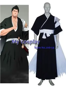 Anime Bleach Cosplay Isshin Kurosaki Vyrų Cosplay Kostiumas Helovyno Cosplay šalies Vyrų cosplay apsiaustu Suknelė Kimono