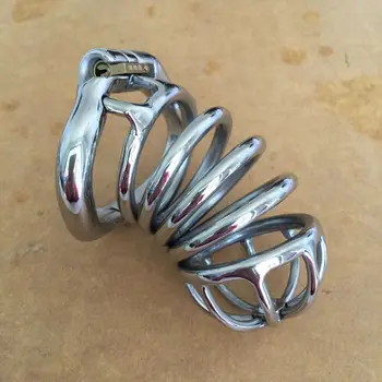 Naujas Curve Snap Žiedas Dizaino, Vyrų Vidutinio Nerūdijančio Plieno Gaidys Narve Varpos Žiedas Skaistybė Diržas Prietaiso BDSM Produktų Sekso Žaislas S053