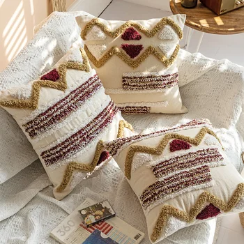 sustorėti egzotinių kuoduotoji užvalkalas Maroko stiliaus pagalvėlė padengti 45x45cm geometrinis pagalvę padengti atlošas