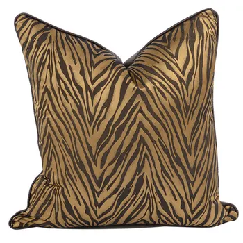 Mados aukso kavos Leopard dekoratyvinis mesti pagalvę/almofadas atveju, 45 50,europos šiuolaikinės neįprastas pagalvėlė padengti namų dekoravimo