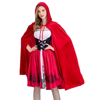 Fancy Dress Helovinas Šalis Maskuoja Mažai Raudona Jojimo Gobtuvu Cosplay Kostiumų Juosmens Tvarstis Apranga Negabaritinių 3Xl Seksualus Žaidimas Uniformos