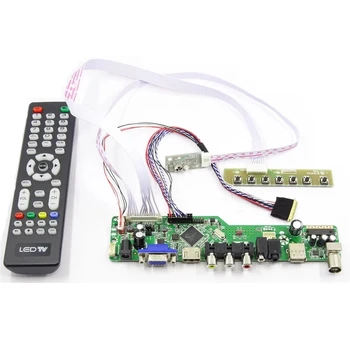 Kontrolės Valdyba Stebėti Rinkinys LTN173KT02-T01 TV+HDMI+VGA+AV+USB LCD LED ekrano Valdiklio plokštės Tvarkyklės