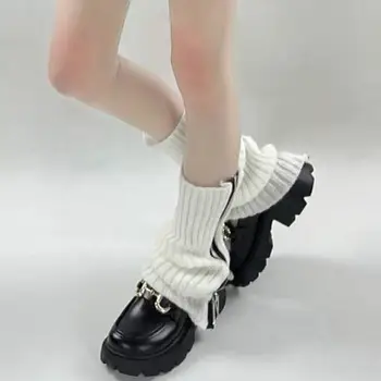 1 Pora Didelis Kojinių Mados Mezgimo Japonijos Moterų Megzti Blauzdos Aukštos Kojų Šildytuvus Apsipirkti Įkrovos Kojinės Megztos Kojinės