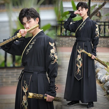 Vyrų Ir Moterų Tradicinės Kinų Stiliaus Hanfu Suknelė Cosplay Kostiumų Tango Kostiumas Retro Rytietiškų Drabužių Senovės Kung Fu