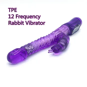 Sekso Žaislas Klitorio Rabbit Vibratorius Vaginos Stimuliatorius 12 Dažnio Vibracija, G-spot Masturbator Masažas Lenktas Magic Wand Moteris