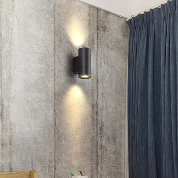 Šiuolaikinės 12W LED Sienos Lempos Namų Puošybai Patalpų Apšvietimas Aliuminio AC86-265V Uždaras Miegamasis, svetainė, Laiptai Šalia Sienos Šviesos