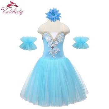 Mėlyna Vaikams Profesionalūs Baleto Šokių Suknelė Mergina Baleto Mdc Šokio Kostiumai Vaikams Etape Dėvėti Gulbių Ežeras 