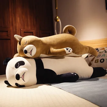 55/70cm minkštas animacinių filmų panda shiba šuo mesti pagalvę ilgą pagalvę moteris nėščia pagalvėlė lova, pagalvėlė atlošo pagalvė
