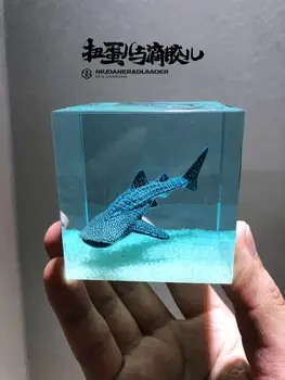 Lašas klijų rankų darbo jūrų gyvūnų bangininis ryklys crystal resin papuošalų kūrybos gimtadienio dovana