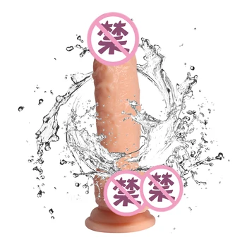 19*4cm Realistiškas Penis tikroviška Didelis Dildo Analinis Butt plug Vibratorių Su siurbtuko Sekso Žaislai Moters Moterų Masturbacija Gaidys
