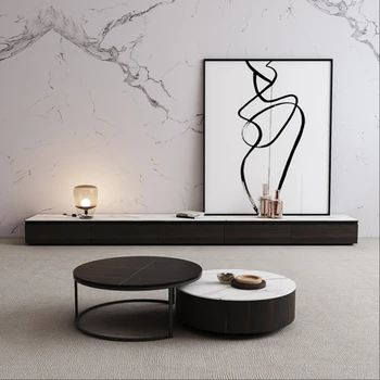 valdybos šviesos prabanga minimalistinio TV spintelė kambarį paprastas Nordic small šeimos arbatos stalo, TV spintelė kartu grindų kabinetas