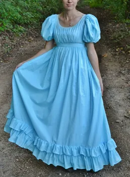 Viktorijos Regency Suknelė Jane Austen Vintage Suknelė Aukšto Juosmens Arbata Šalis suknelė Pasididžiavimas ir Prejudicev regency suknelė Įtikinėjimo