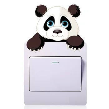 5PC Mielas Panda Jungiklis Lipdukai Realizavimo Kambarį Apdaila Animacinių filmų Gyvūnų Freskos Meno Namų Lipdukai Plakatai Vaikams, Vaikų Dovanų