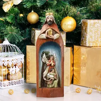 Religinių Mergelės Šventosios Šeimos Statula Ranka-Dažytos Madonos Skulptūros Kalėdos, Kalėdos Nustatyti Skaičiai Namų Kalėdinė Dekoracija 2023