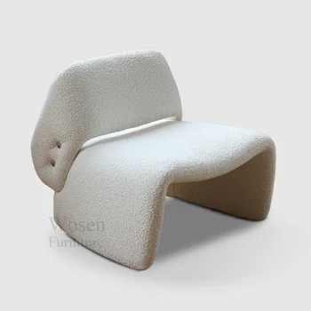 šiuolaikinio gyvenimo kambario baltos kėdės baldai kėdė atsipalaiduoti prabanga kėdė patalpų