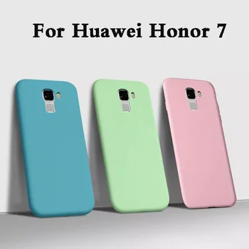 Nemokamas Pristatymas Fundas Atveju Huawei honor 7 Skystis minkštas Silikoninis Telefono dėklas, Skirtas Huawei Honor 7 PLK-AL10 PLK-L01 Galinį Dangtelį armo