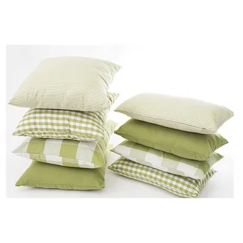 45x45/50x30cm žalia balta spalvos pagalvėlės dangtis languotas raštas užvalkalas juostelės mesti pagalvių užvalkalus