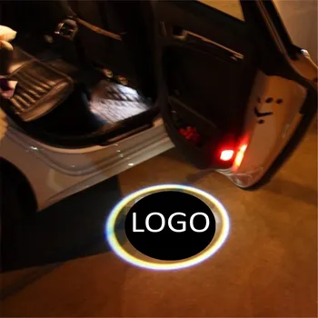 JingXiangFeng 2vnt LED Automobilio Duris Sveiki Logotipas Projektoriaus Šviesos Dvasia, Šešėlis, Šviesos Nissan Patrol 2010 2011 2012 2013 2014 Teana