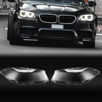 Priekinis Dangtelis priekinių Žibintų Stiklo lempų gaubtų priekinis žibintas Shell Objektyvas Lempos Dangtelį Objektyvo BMW F10 F18 520 523 528 530 535 2011-2014 m.