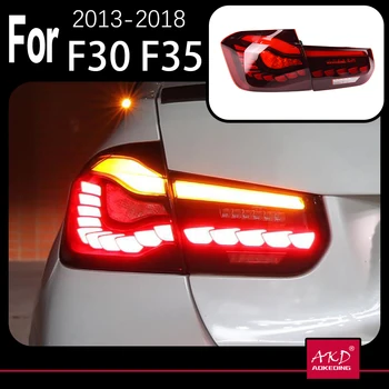 AKD Automobilio Modelio F30 F35 M3 galiniai Žibintai 320i 330i F80GTS Tipas LED Veikia Stabdžio Signalas Atbulinės eigos Parkavimo Švyturio Reorganizavimas
