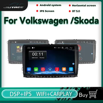 8inch Android10 Automobilio Radijo Volkswagen Skoda 2009-2015 M. Universalus GPS Navigacijos, Multimedijos Grotuvas Auto Stereo Reciver