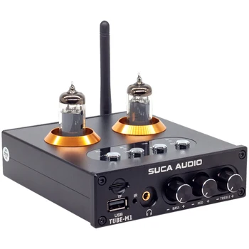 DC12V Bluetooth 5.0 6K4 / GE5654 Vakuuminio Vamzdelio Preamplifier USB TF Muziką HIFI Namų Nuotolinio Valdymo Audio Ausinių Stiprintuvą