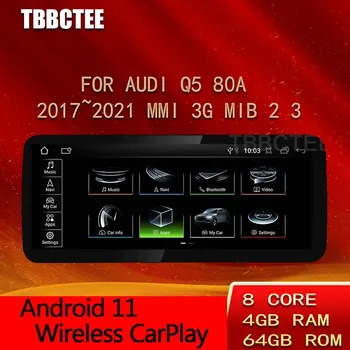Audi Q5 80A 2017~2021 MMI 3G MIB 2 3 Automobilių Android 11 Belaidžio CarPlay Multimedijos Grotuvas Radijas Stereo GPS Navigacija, WiFi Navi