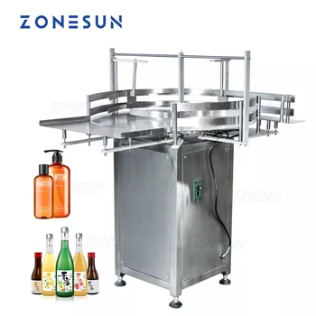 ZONESUN ZS-LP800Z Automatinė Turas Rotacinis Plastikinių ir Stiklo Butelių Unscrambler Rūšiavimo Ratas, Jar Organizuoti Mašina