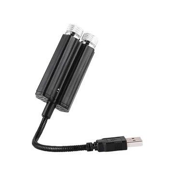 USB Žvaigždžių Žiburiai Automobilio Mini Projekcija LED Lempos Star Projektorius Naktį Šviesos USB Žvaigždžių Žiburiai Automobilio 2 Spalvos, 3 Apšvietimo Režimus