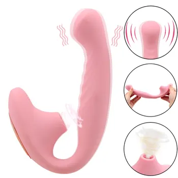 Oralinio Sekso Dildo, Vibratoriai Sekso Žaislai Moters Moterų Masturbacija Klitorio Stimuliacija Makšties Čiulpti