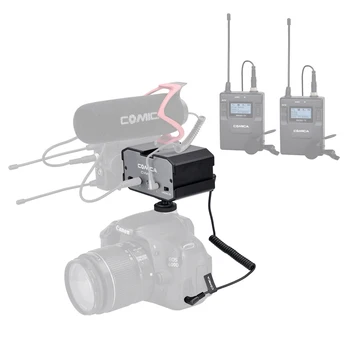 Comica BTM-AX1 Mono Stereo Garso Maišytuvas Adapteris, Mikrofonas DSLR Canon EOS T6 Nikon D3300 ual Kanalų Stiprintuvas 3,5 MM Lizdas