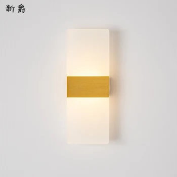 šiuolaikinių led stiklo kamuolys veidrodis šviesos diodų (led) sienų apšvietimo aplique luz sumalti miegamojo lempa dinging kambario lempos miegamasis