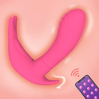 G Spot Klitorį Stimuliuoja APP Nuotolinio Valdymo Nešiojami Kelnaitės Dildo, Vibratoriai Sekso Žaislai Moterims Makšties Orgazmas Masturbator