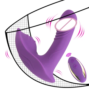 IKOKY 9 Režimai Drugelis Dildo Vibratorius Butt Plug Klitorio Stimuliatorius Analinis Makšties Nešiojami Sekso Žaislai Moterims Suaugusieji