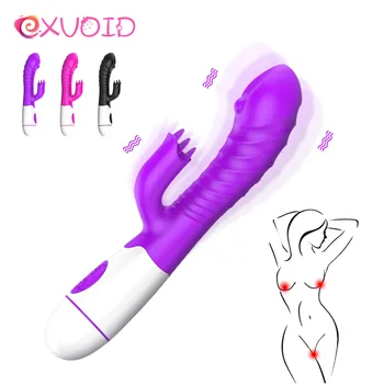 EXVOID G-spot Massager Dildo Vibratorius Dviguba Vibratoriai Moters Klitorį Stimuliuoja Sekso Žaislai, Porų, Sekso Parduotuvė Stipri Vibracija