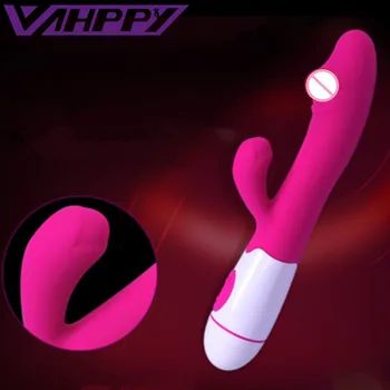 G Spot Dildo Rabbit Vibratorius Moterims Dviguba Vibracija Silikoninis Vandeniui Moterų Makšties Klitorio Massager Sekso Žaislai Moterims