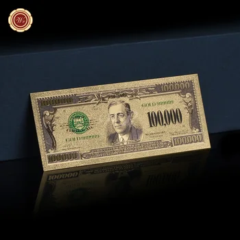 WR 10000 JAV Dolerių Aukso Banknotą su Atraminis Rėmas Pinigų Amerikoje Billas Ne valiuta USD Banknotų dovanėlės