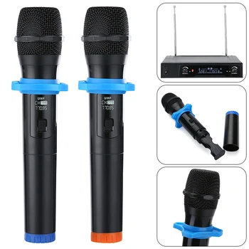 Mayitr 2vnt Belaidžių Mikrofonų Sistema Rinkiniai Profesinės 2 Kanalų Mikrofonas Nešiojamą Mikrofonai Susitikimą Namuose Šalis