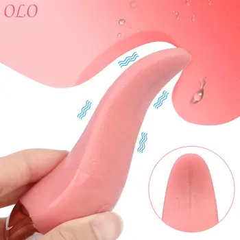 Realus Liežuvio Formos Vibratorius, Sekso Produktų G-spot Massager Oralinis Seksas, 10 Greičio Klitorio Stimuliatorius Sekso Žaislai Moterims, Šildymo