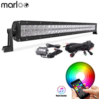 Marloo 5D 32 colių 180W RGB LED Šviesos Juosta 16 Milijonų Spalvų App 