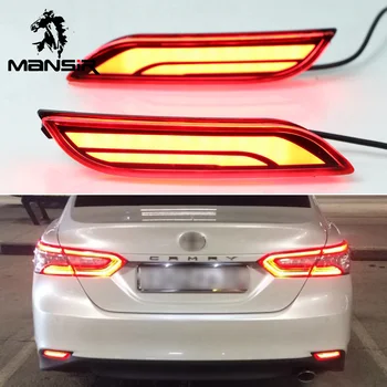 Automobilio LED Galinis Bamperis Šviesos Atšvaitas Žibintai Toyota Camry SE XV70 2018 2019 Priešrūkinis Žibintas Stabdžių Žibintas Auto Posūkio Signalo Tailligh