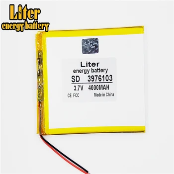 Litro energijos baterijos 1PCS/Daug didelės talpos ličio polimero baterija 3976103 3.7 V 4000MAH saulės N70 7 colių