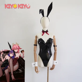KIYO-KIYO Užsakymą Genshin Poveikio Beelzebul Cosplay Kostiumų Beelzebul Bunny Mergina Jumpsuit